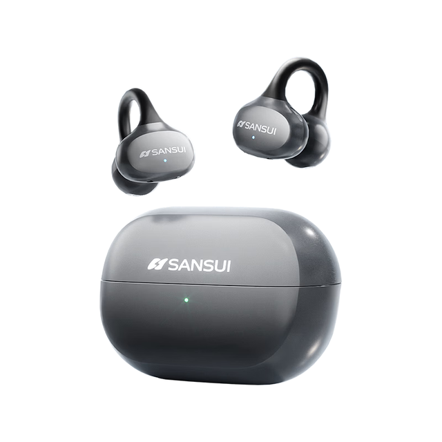山水 AI翻 蓝牙耳机 舒适加强丨枪灰