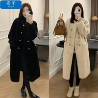 姿子 慵懒宽松 女士毛大衣