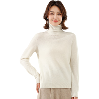 金菊 无缝成衣 女士羊毛衫 白色 XL