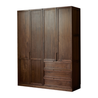  lengon/良工 北美黑胡桃 实木衣柜 0.98m四时衣柜北美黑胡桃