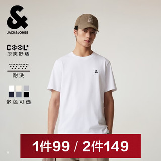  JACK&JONES/杰克琼斯 凉感 男士短袖T恤