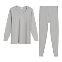  Hodo Men/红豆男装 纯棉 男士内衣套装 男款浅银灰 L 170/95