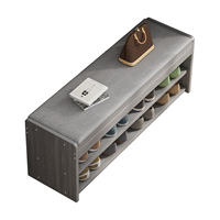  心有良家 可坐换鞋凳 鞋柜 【长条凳】灰色80cm