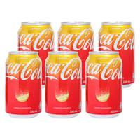  Coca-Cola/可口可乐 香港 柠檬可乐 柠檬可乐330mL*6罐【澳门版】