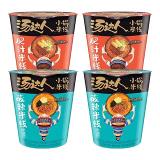  汤达人 冲泡即食 酸辣米线 酸辣米线*2杯+肥汁米线*2杯