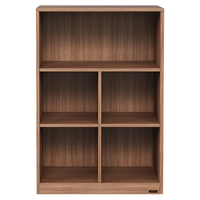  QuanU/全友 原木风 组合书柜 【木纹色】三层大格书柜A2
