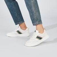 康奈 春秋百搭透气小白鞋男士低帮系带休闲鞋板鞋厚底男鞋