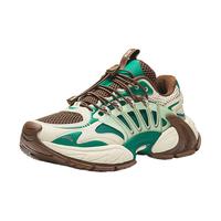 安踏雀翎丨老爹鞋户外登山鞋男夏季运动鞋轻便休闲鞋男112438898 颗粒米黄/孔雀石绿/朽木棕-3 41