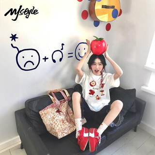  MJ STYLE 设计感 女士短袖T恤