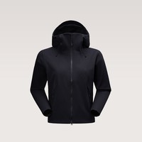 KAILAS/凯乐石 防风保暖 女士软壳衣 玄青黑 短廓型 XL