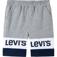 Levi's 李维斯童装男童短裤夏季儿童舒适纯棉休闲撞色裤子 花纱灰 110 /53 【身高104-110cm】