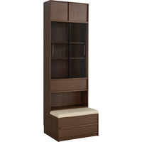  LINSY/林氏家居 整面满墙书架 书柜储物柜一体 0.8m|玻璃书柜