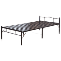  赛森 加粗加厚 铁艺床 加粗加厚黑色铁床120宽
