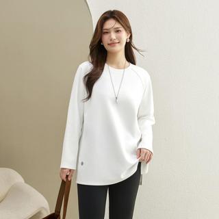  纤莉秀 简约随性慵懒 女士长袖T恤