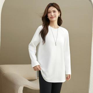  纤莉秀 简约随性慵懒 女士长袖T恤