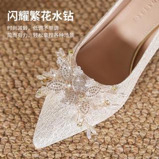  ZHR/则则 绚丽珠花 女士高跟鞋