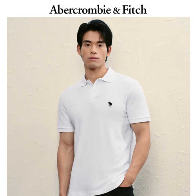 今日必买：Abercrombie & Fitch 小麋鹿 经典POLO美式通勤男士短袖T恤 多色可选 KI124-5182
