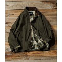 移动端：Barbour 1h可退 Barbour 男装 别注 运输飞行员夹克 蓝染风格