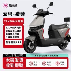 爱玛 猎骑 电动摩托车 智能蓝牙APP 大功率电动车 高速前后碟刹 长续航