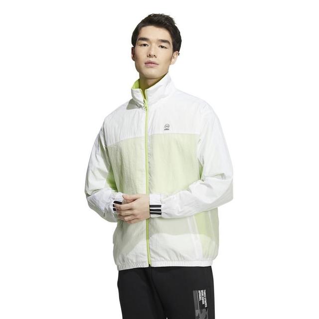 adidas NEO 防风简约运动休闲耐磨男式户外风衣立领夹克男