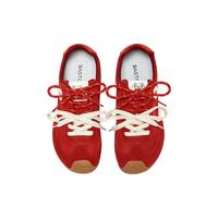 BASTO/百思图 内增高4cm 女士休闲运动鞋 红色-内增高4cm 37