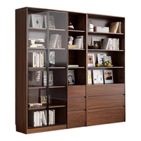  TANGJI/唐辑 自由组合 实木书柜 玻璃门