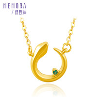 诗普琳 18K金锆石吊坠套链 生肖蛇 定价