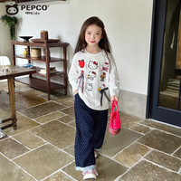 小猪班纳 女童印花长袖打底衫