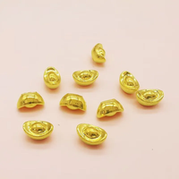 领丰金 黄金豆豆AU9999足金实心真金豆子收藏新年节日礼物送女友送朋友 金元宝1g带证签