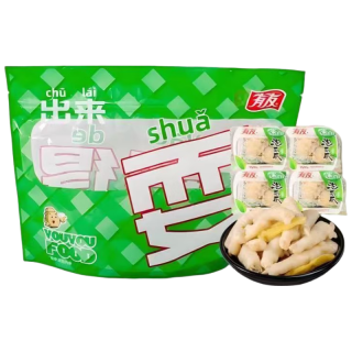 PLUS会员：有友 山椒味 泡凤爪+筋骨棒 有筋有爪400g