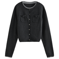  FANSILANEN/范思蓝恩 假两件设计 女士针织开衫