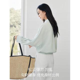  DUIBAI/对白 法式斜门襟 女士衬衫