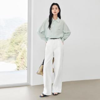  DUIBAI/对白 法式斜门襟 女士衬衫