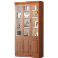  ZHONGWEI/中伟 组合三门 书柜 三门书柜海棠色