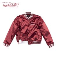 百亿补贴：Mitchell&Ness 复古Lifestyle秋冬运动休闲缎面夹克外套棒球女