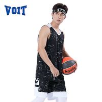百亿补贴：沃特 篮球套装男室内外比赛球服美式潮流街头胖子特大码宽松训练服