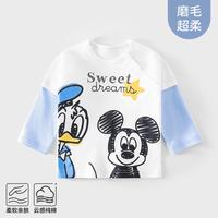 迪士尼 宝宝春季长袖T恤男女童春秋款外出卡通休闲打底上衣