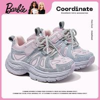 百亿补贴：Barbie 童鞋女童运动鞋2025新款秋季儿童跑步鞋透气少女风休闲老爹鞋
