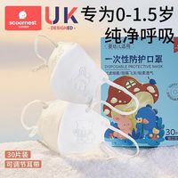 百亿补贴：科巢 婴幼儿童口罩0-6月到3岁宝宝一次性防护专用3d立体口罩可调节