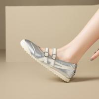 星期六 ST&SAT 新款薄底德训鞋女运动玛丽珍鞋子女休闲鞋小白鞋女鞋