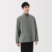 無印良品 MUJI 无印良品 男式 法兰绒 衬衫式开衫