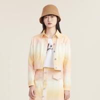 限尺码：谜底 渐变纯棉短外套女