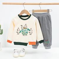 婴尚 26春秋男童套装婴幼童中大童运动套装长袖卫衣休闲长裤两件套