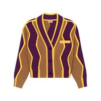 KENZO 秋冬款 女士短款V领羊毛衫针织开衫