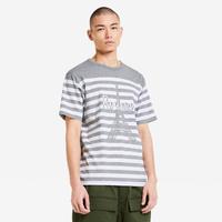 MAISON KITSUNÉ MAISON KITSUNE 小狐狸秋冬巴黎塔条纹经典印花圆领男士短袖T恤