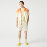 限尺码：LACOSTE 法国鳄鱼男装 休闲简约松紧腰直筒裤运动裤短裤休闲男款男士裤子