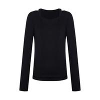 MO&Co./摩安珂 一衣多搭 女士针织衫两件套 黑色 M /165