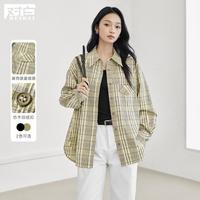 DUIBAI/对白 复古撞色格纹 女士衬衫
