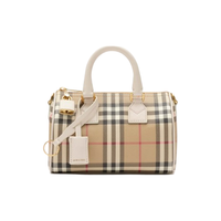 BURBERRY 女包 迷你格纹保龄球包手提包