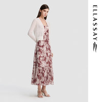  ELLASSAY/歌力思 复古坑条肌理 女士针织衫